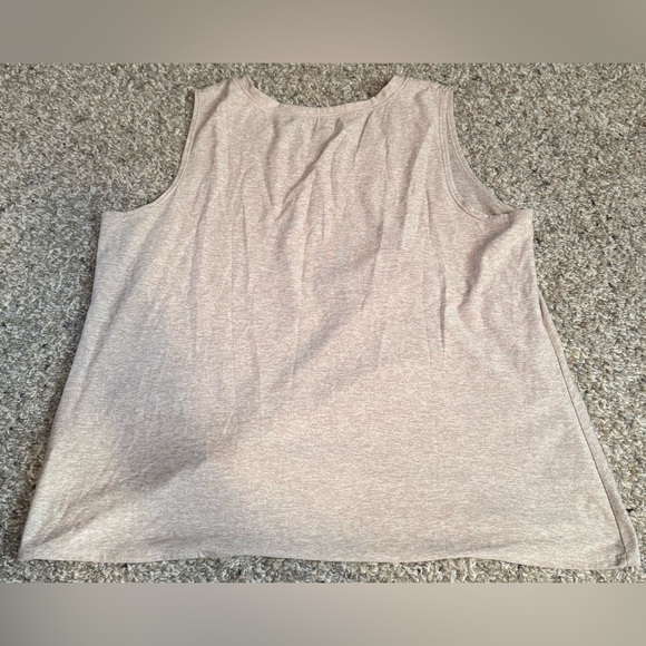 BEYOND YOGA Muscle Tank Top Womens All For Ties Knotted Taupe Tan Sand - Picture 2 of 4